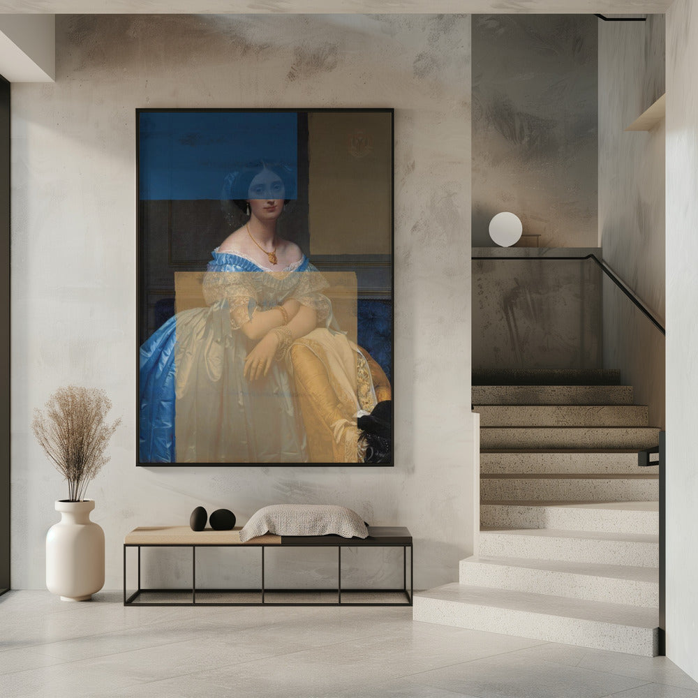 Baroque Portrait Contemporary Collage | Poster