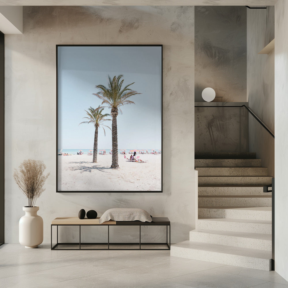 Palm tree at the beach | Poster