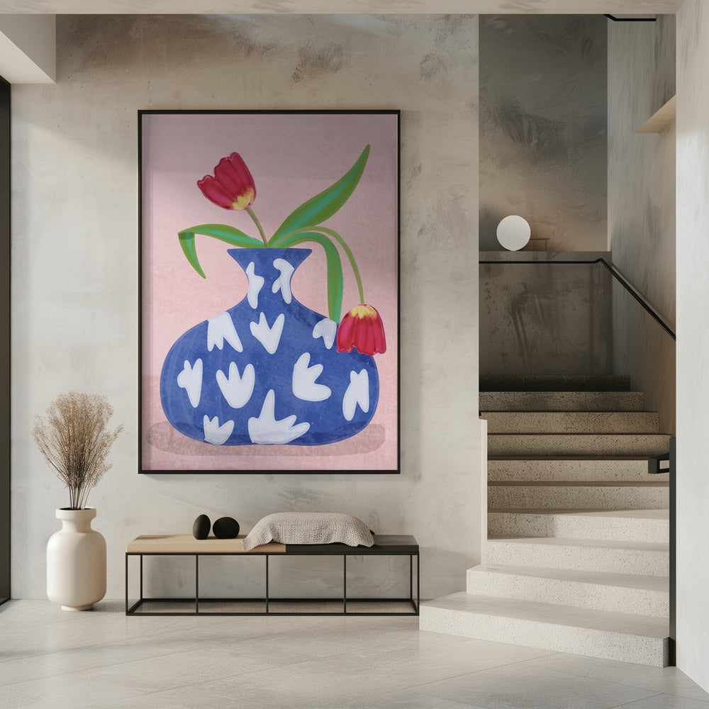 Tulpe in vase | Poster