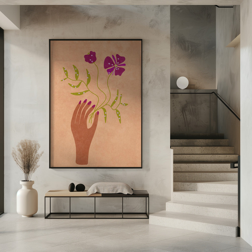 Flower in my hand | Poster