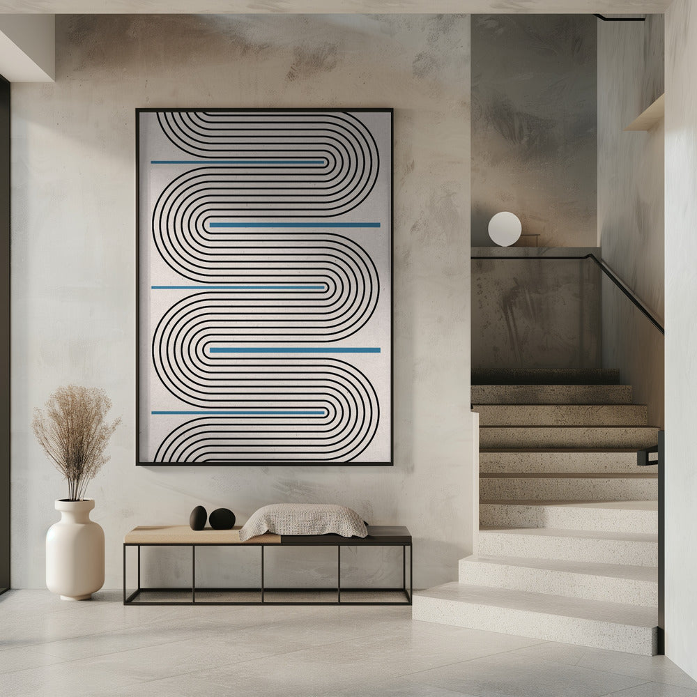 Curved Lines Harmony | Poster