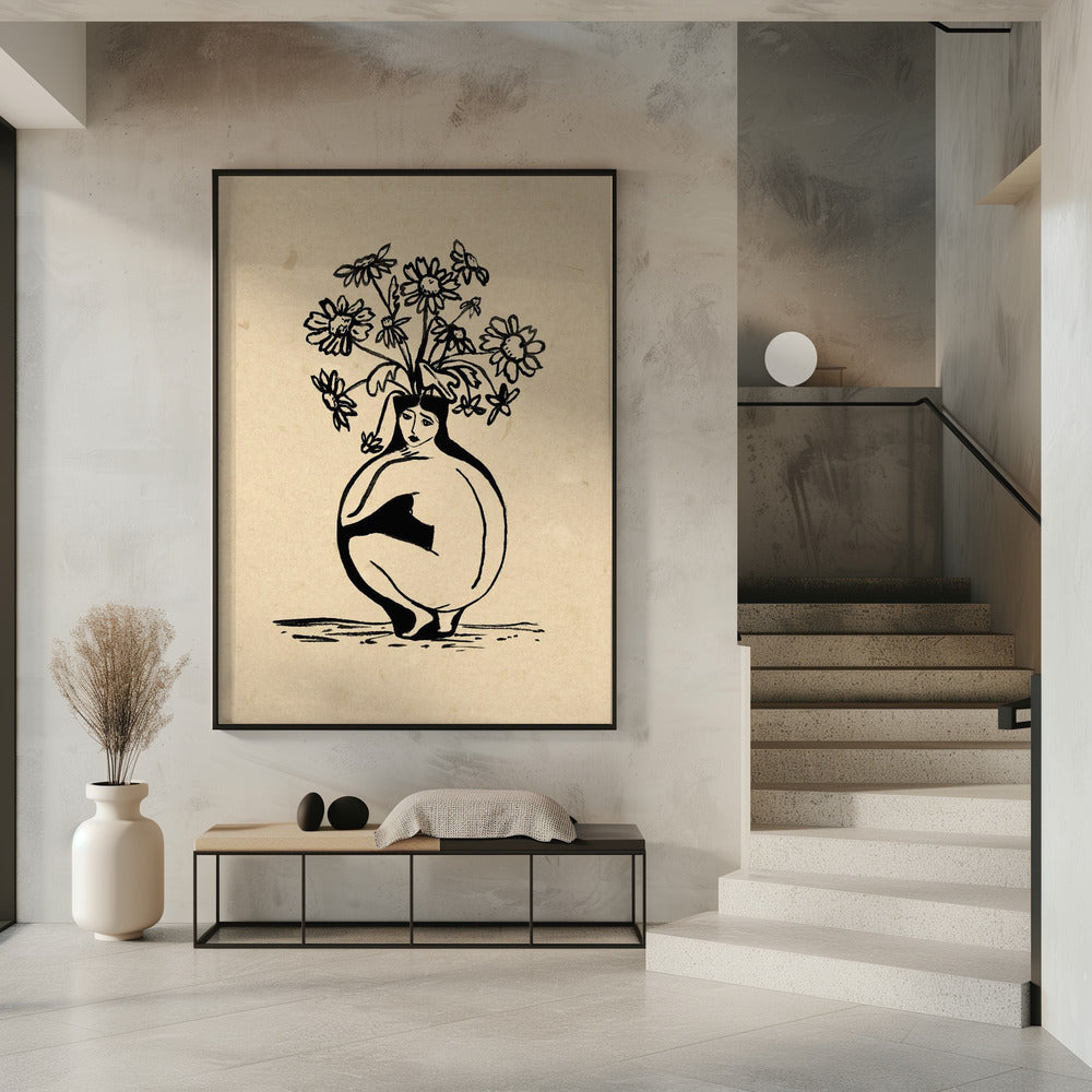 Woman in vase | Poster
