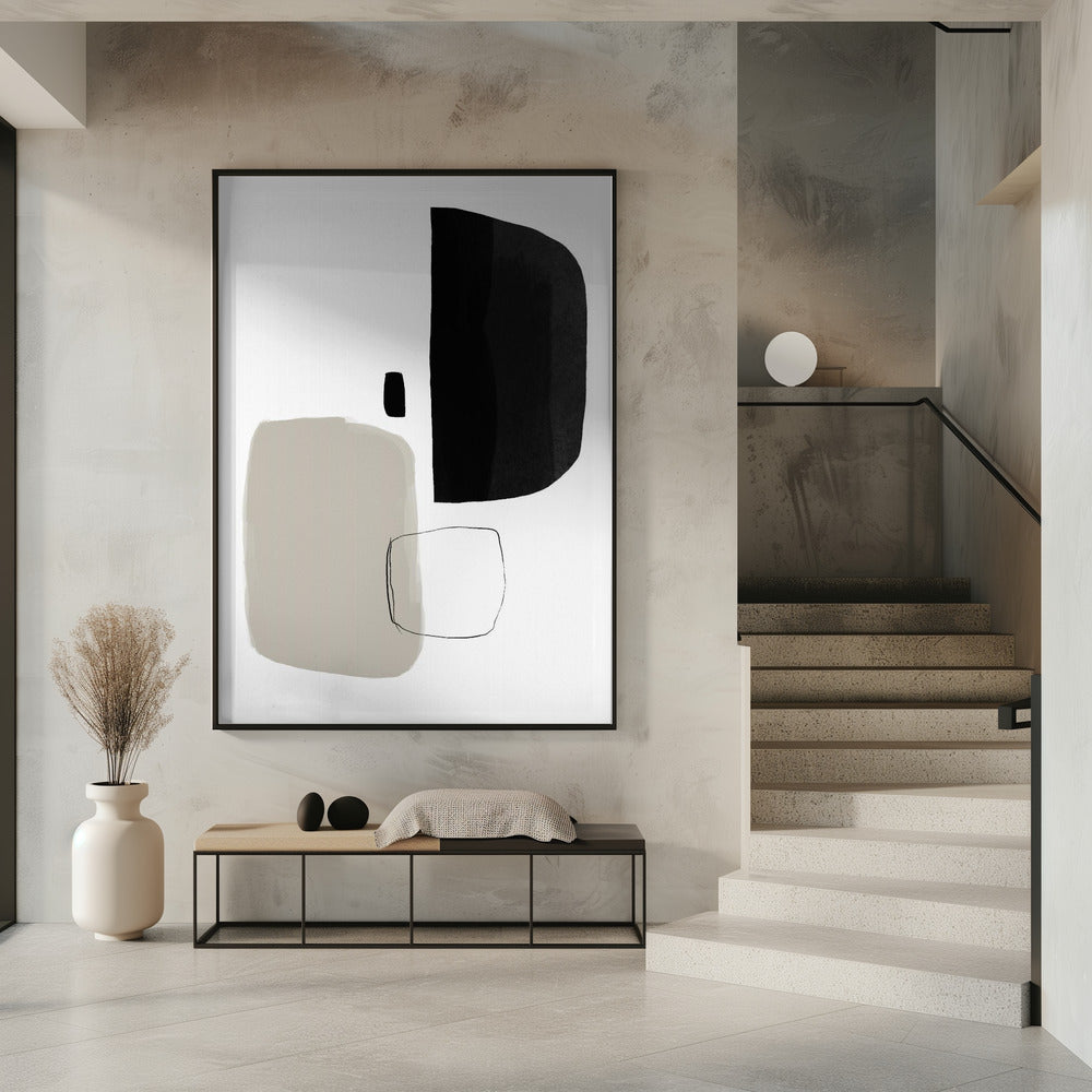 Monochrome Shapes | Poster