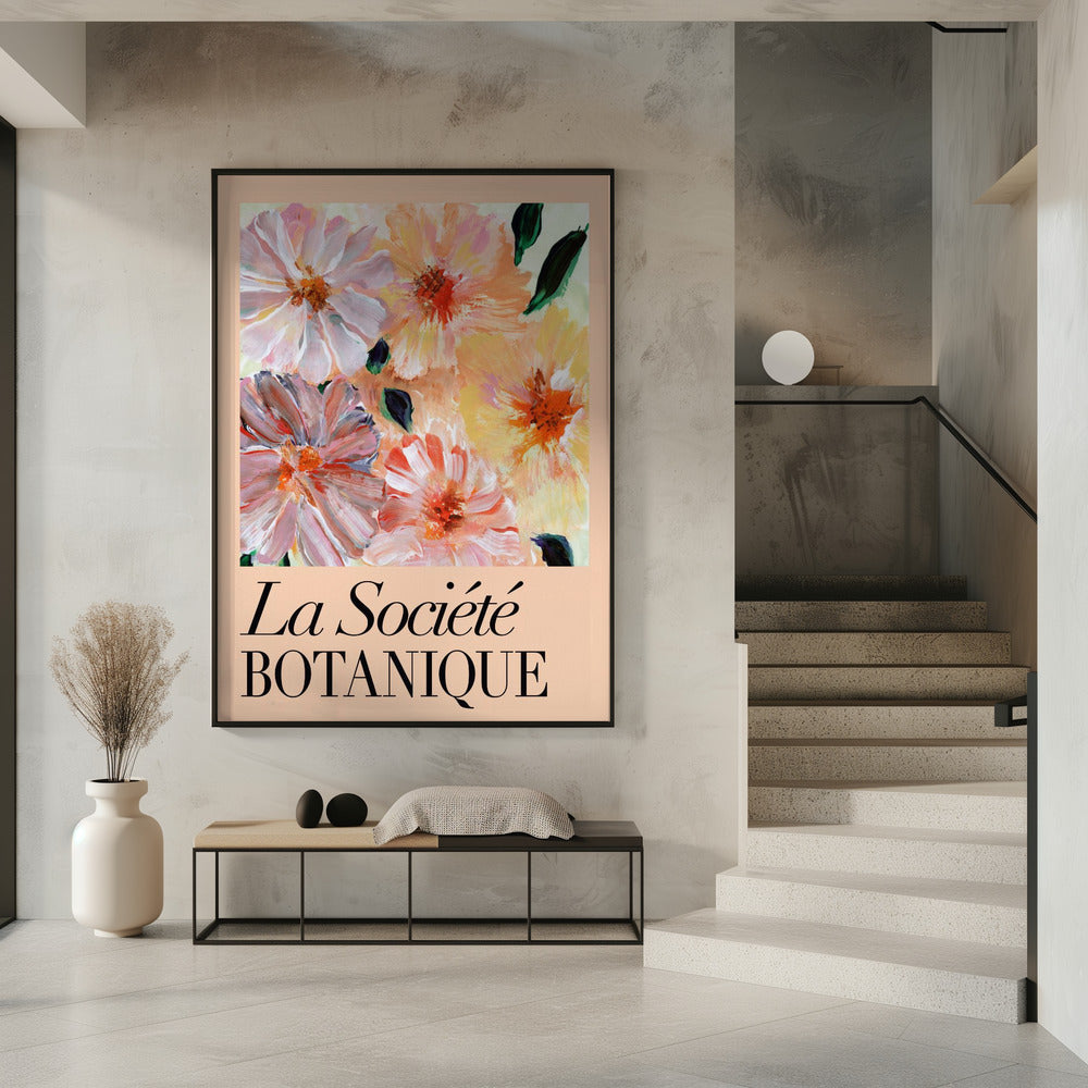 La Société Botanique Peach Flowers | Poster