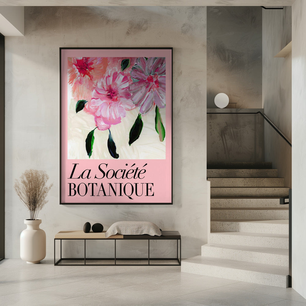 La Société Botanique Pink Flowers | Poster