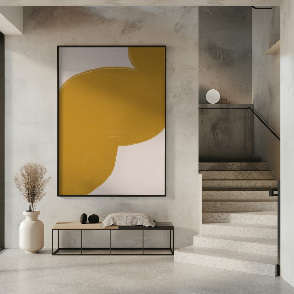 Golden Swirl Path | Poster