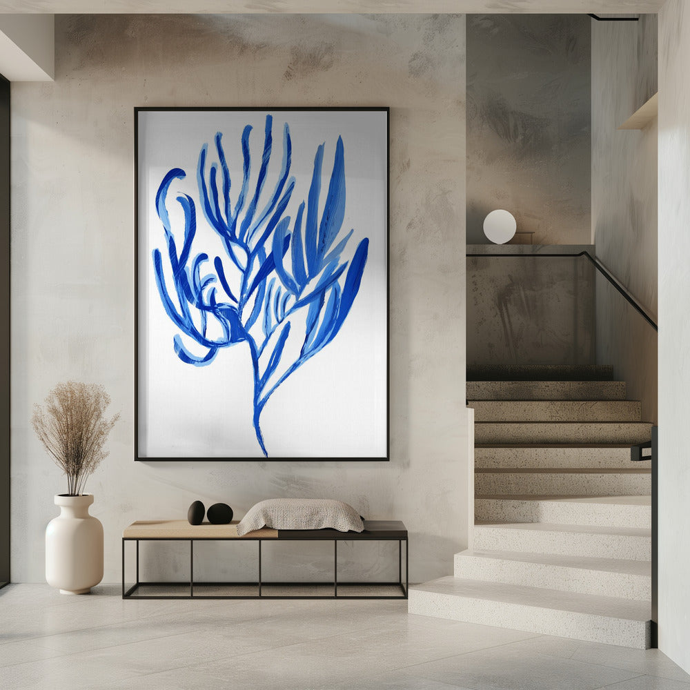 Blue Aquatic Plant Poster 4 | Poster