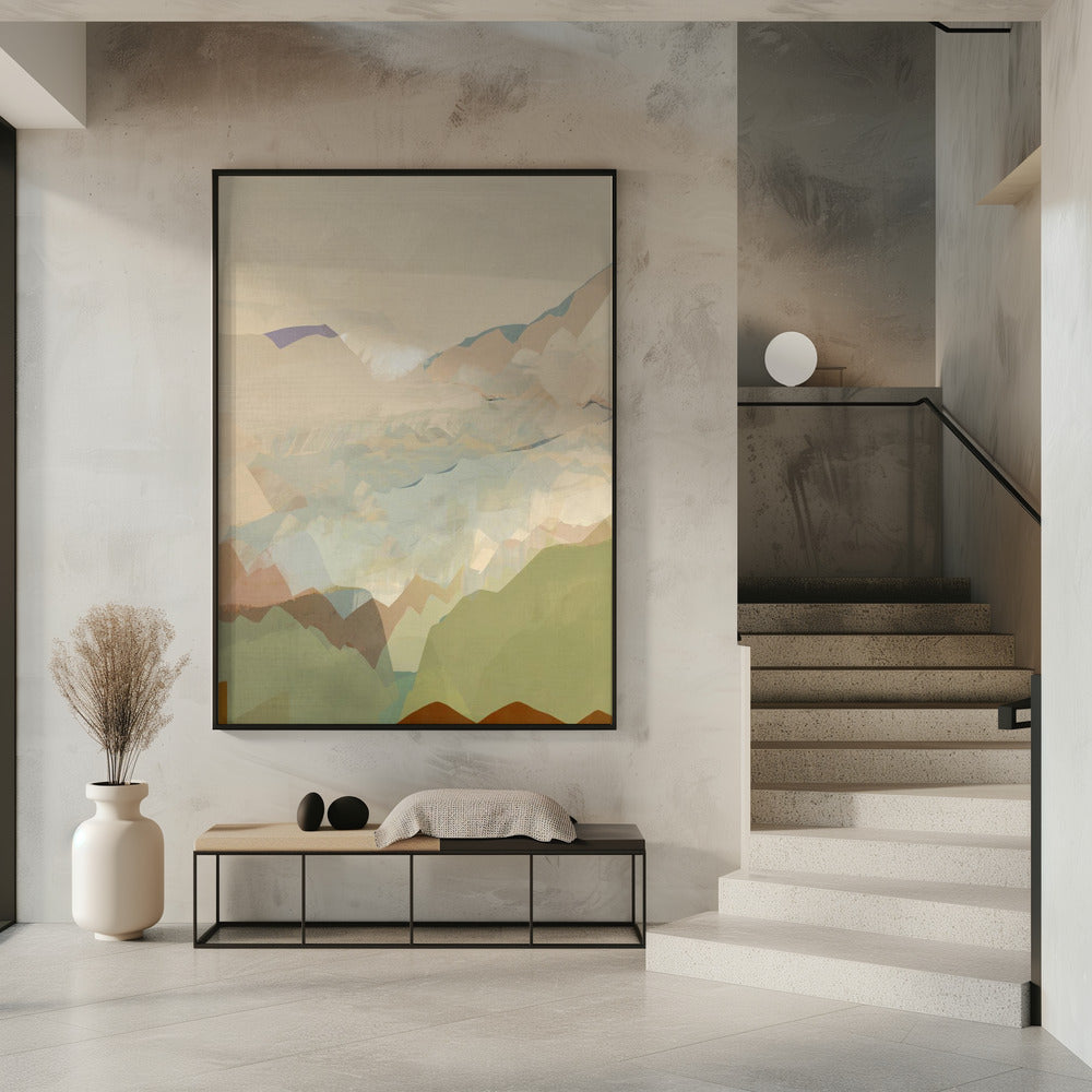 Peachy Mountain Range 3 | Poster