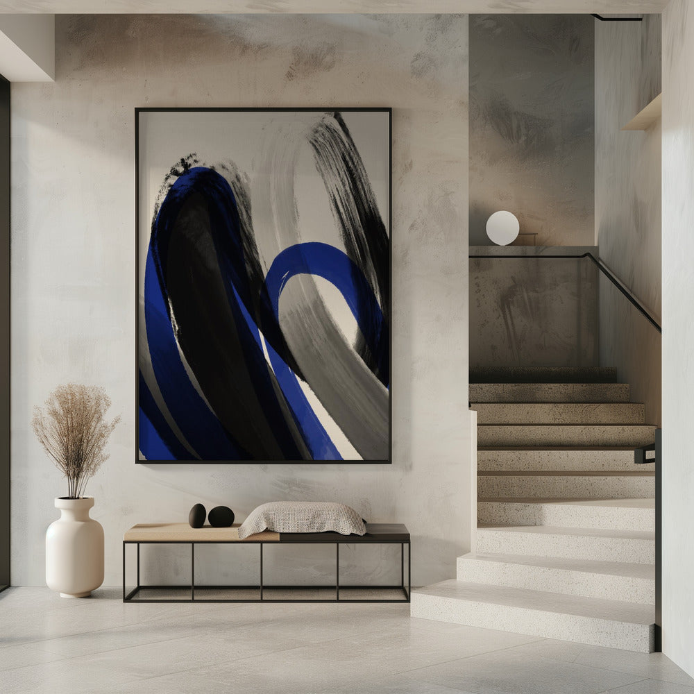 Bold Brush Whirls | Poster