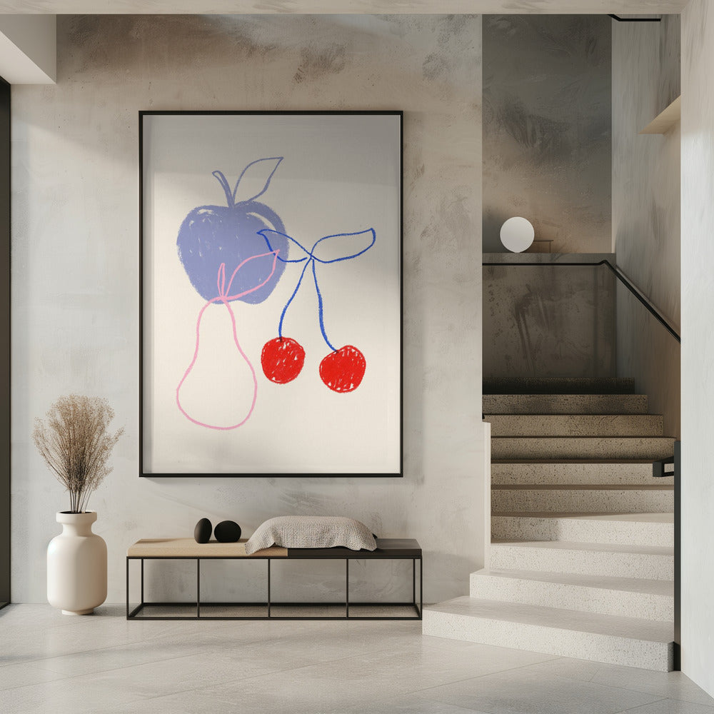 Apple, Cherry and Pear | Poster