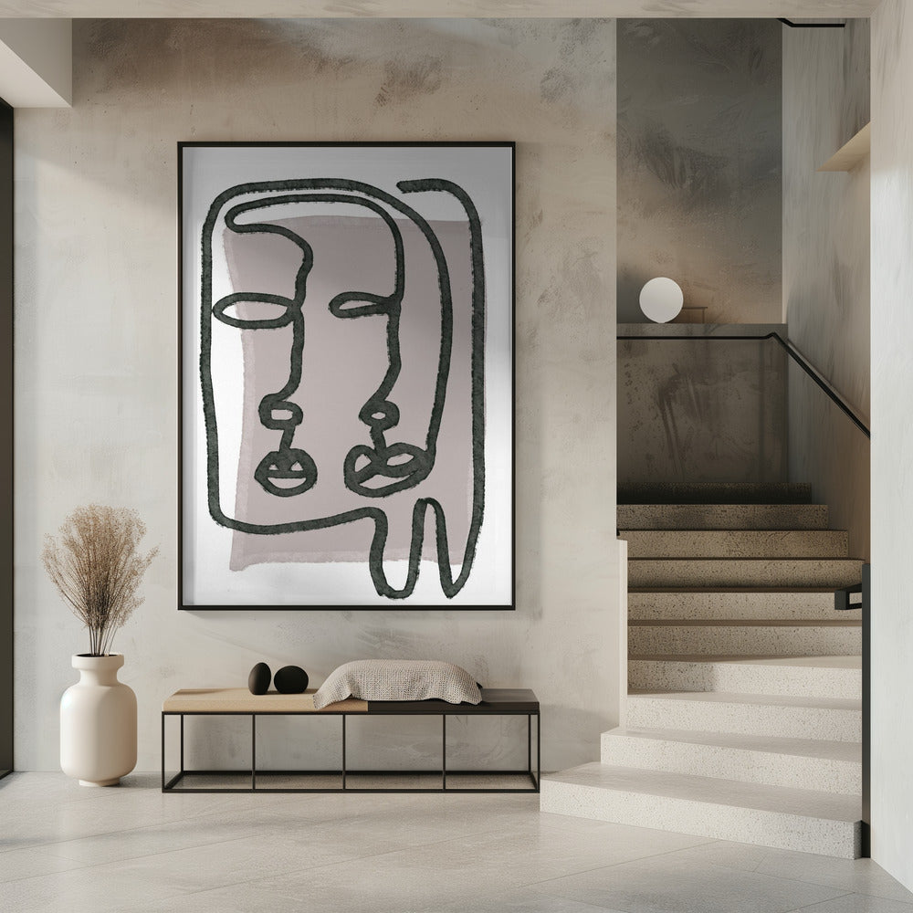 Faces abstract | Poster