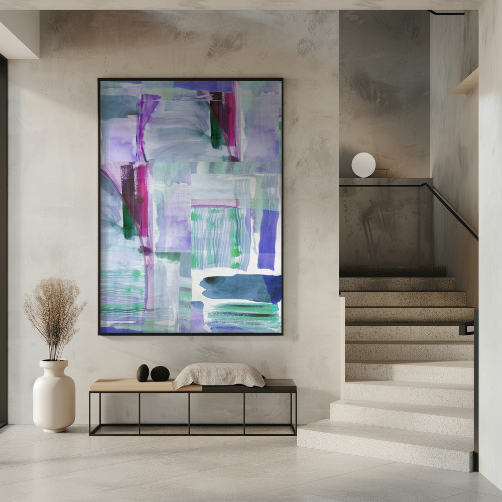 Plum Purple Lilac Abstract 1 | Poster