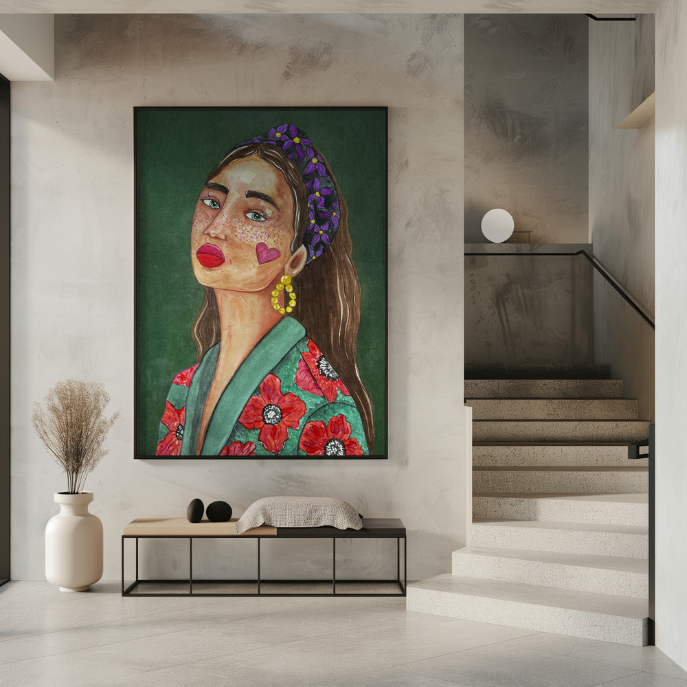 Girl with Hairband | Poster