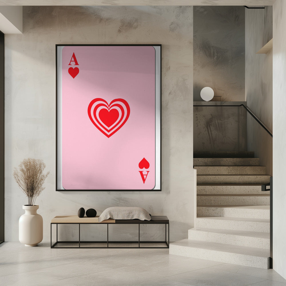 Ace of Hearts Glow | Poster