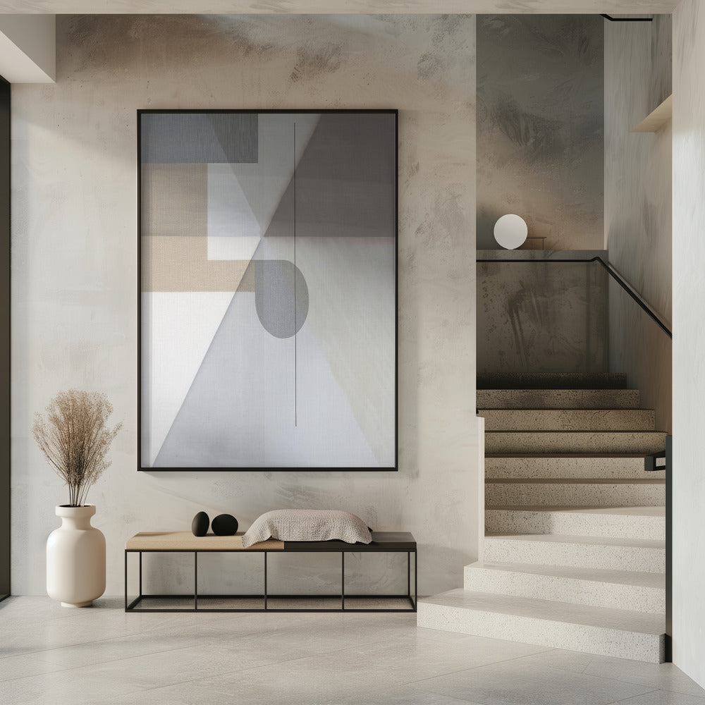 Abstract Neutral Tone Painting 2 | Poster