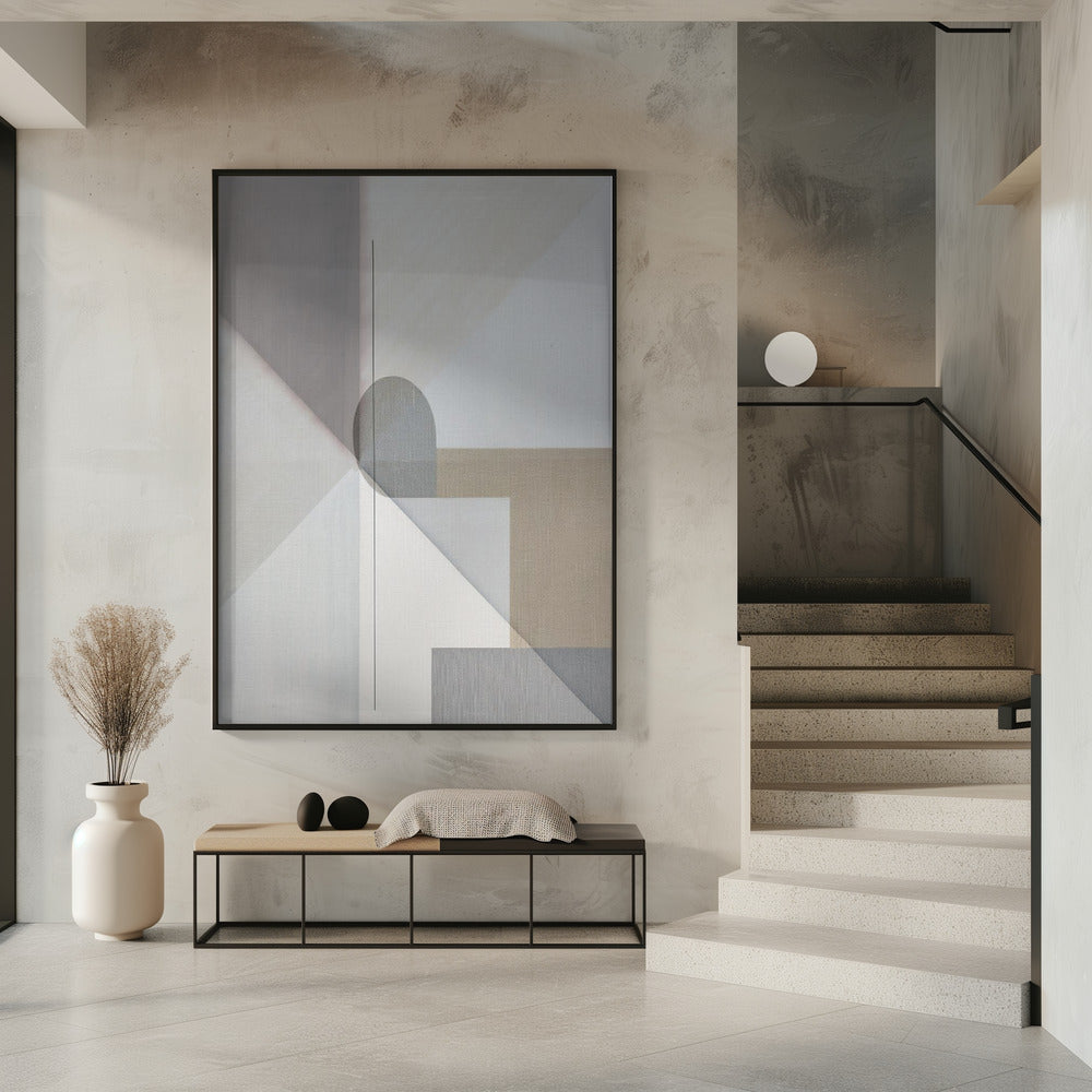 Abstract Neutral Tone Painting 1 | Poster