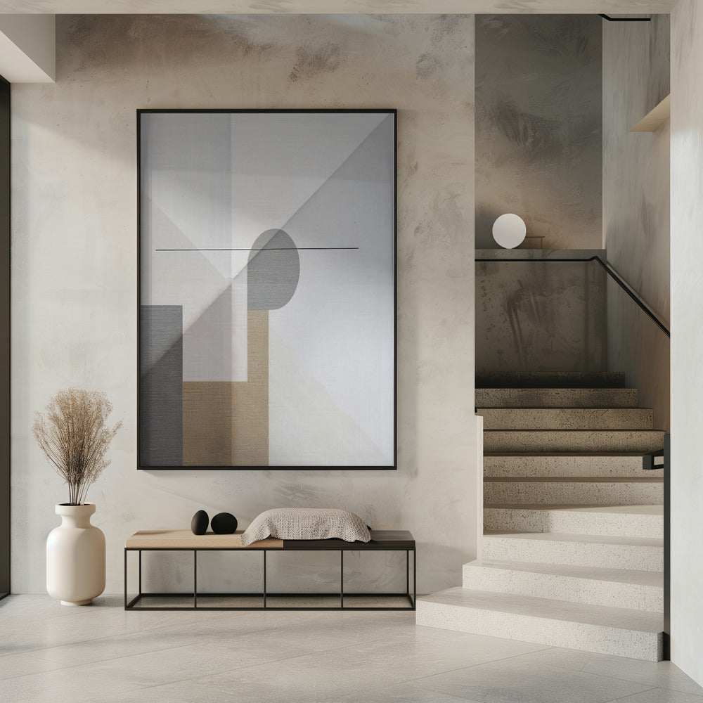 Abstract Neutral Tone Painting 3 | Poster