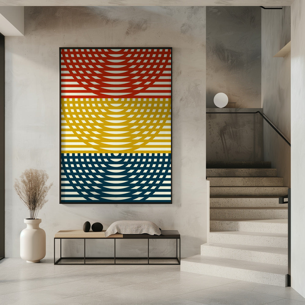 Tri-Color Waves | Poster