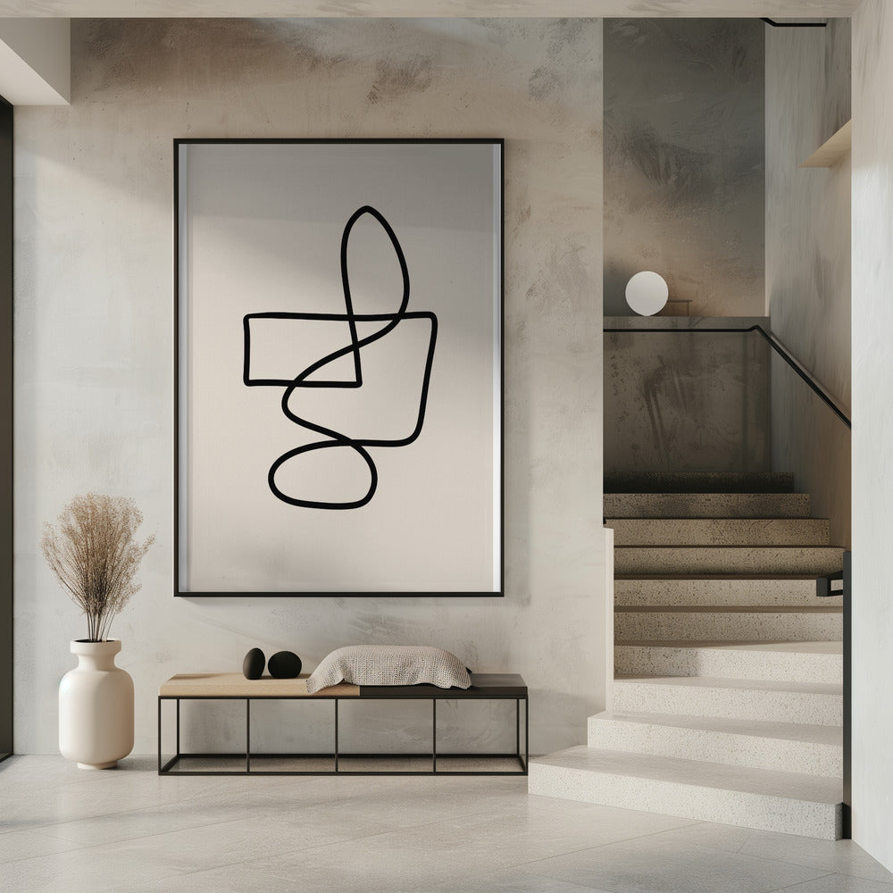 Graceful Looping Lines | Poster