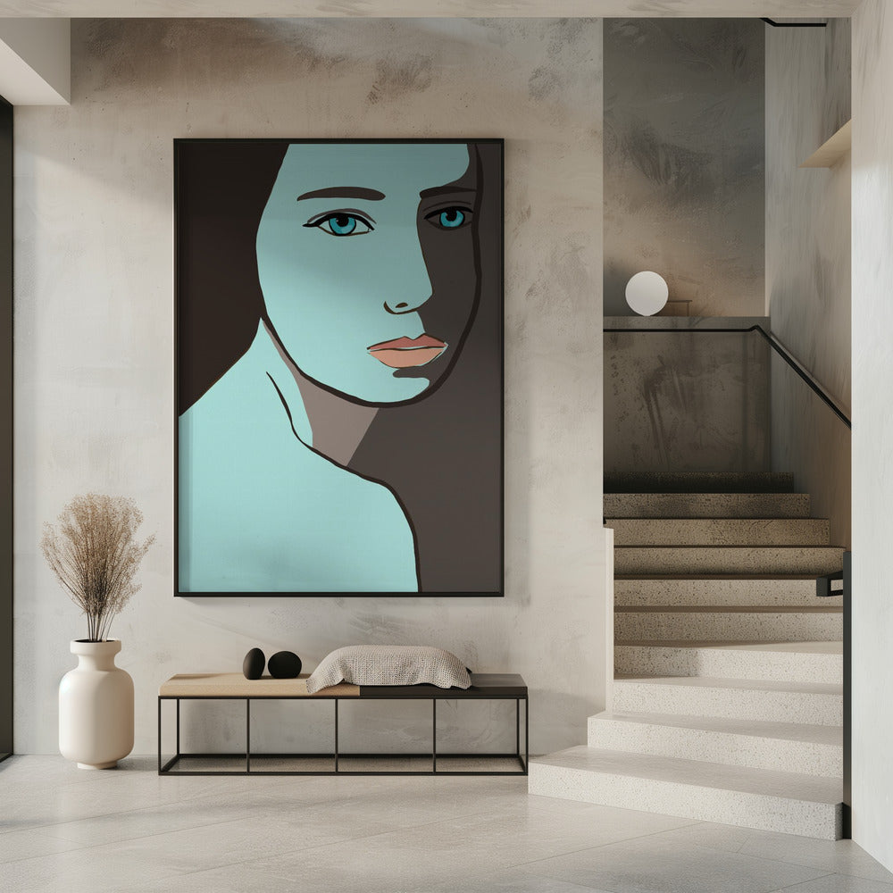 Blue woman | Poster