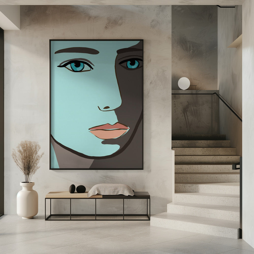 Blue face | Poster