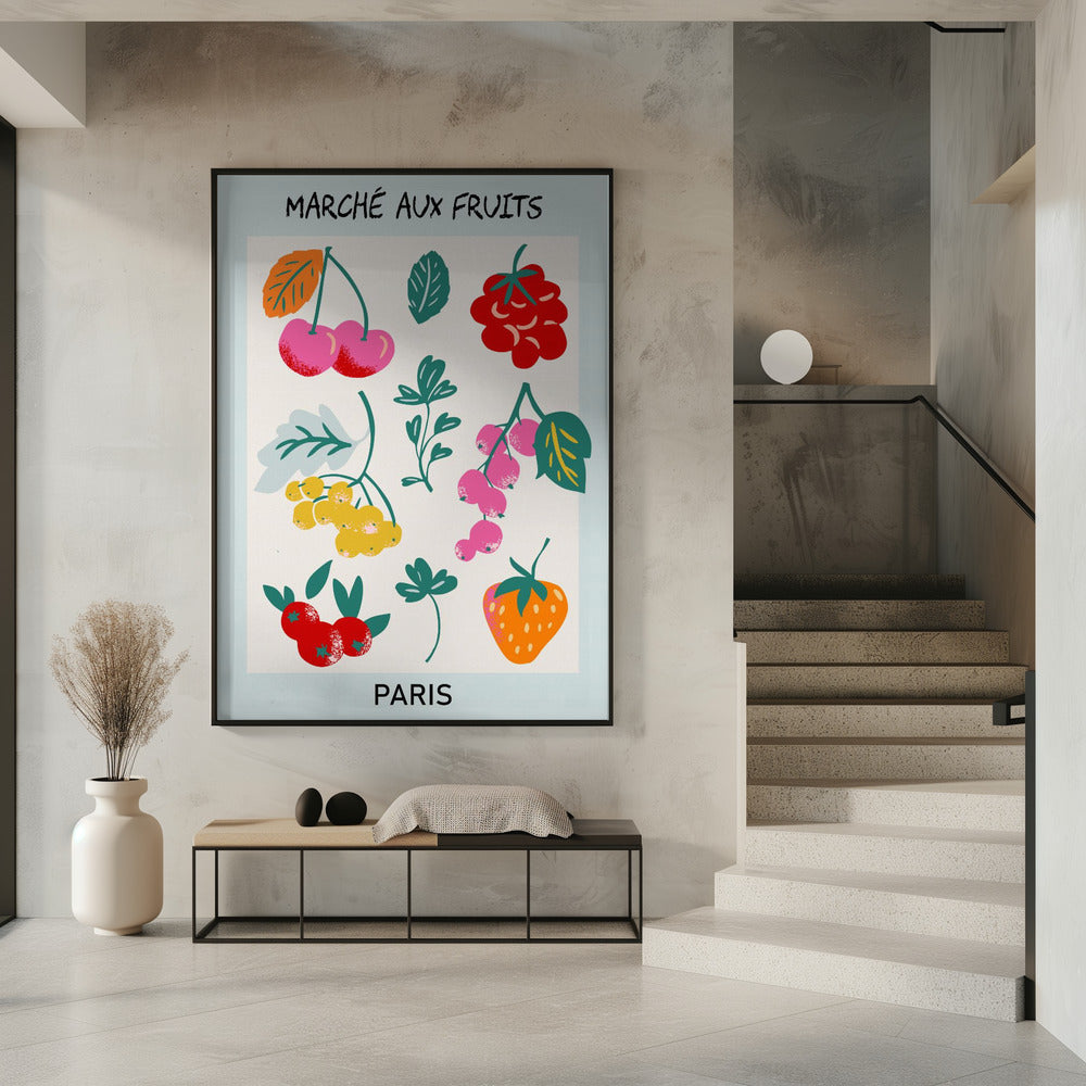 Fruit Market Paris | Poster