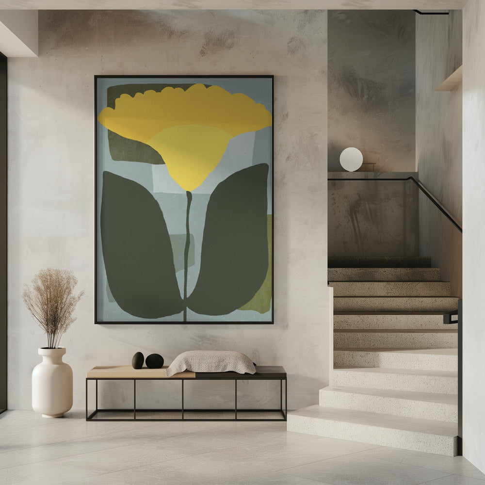 Simplistic Yellow Flower | Poster