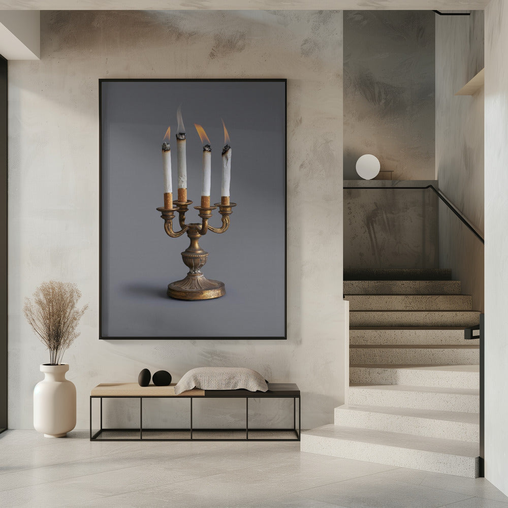 Smoking candlestick | Poster
