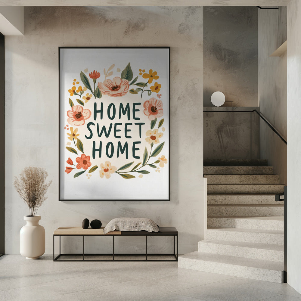 Floral Welcome Sign | Poster