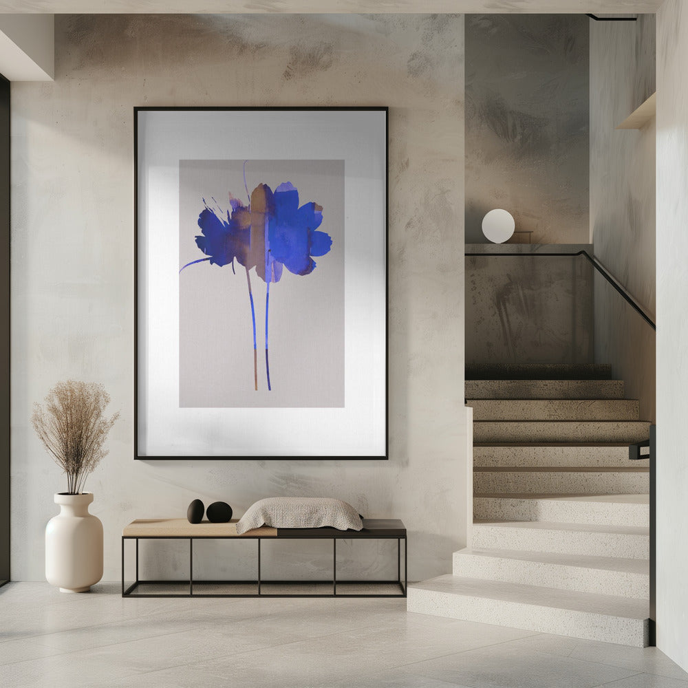Bright Floral Graphic Print No1 | Poster