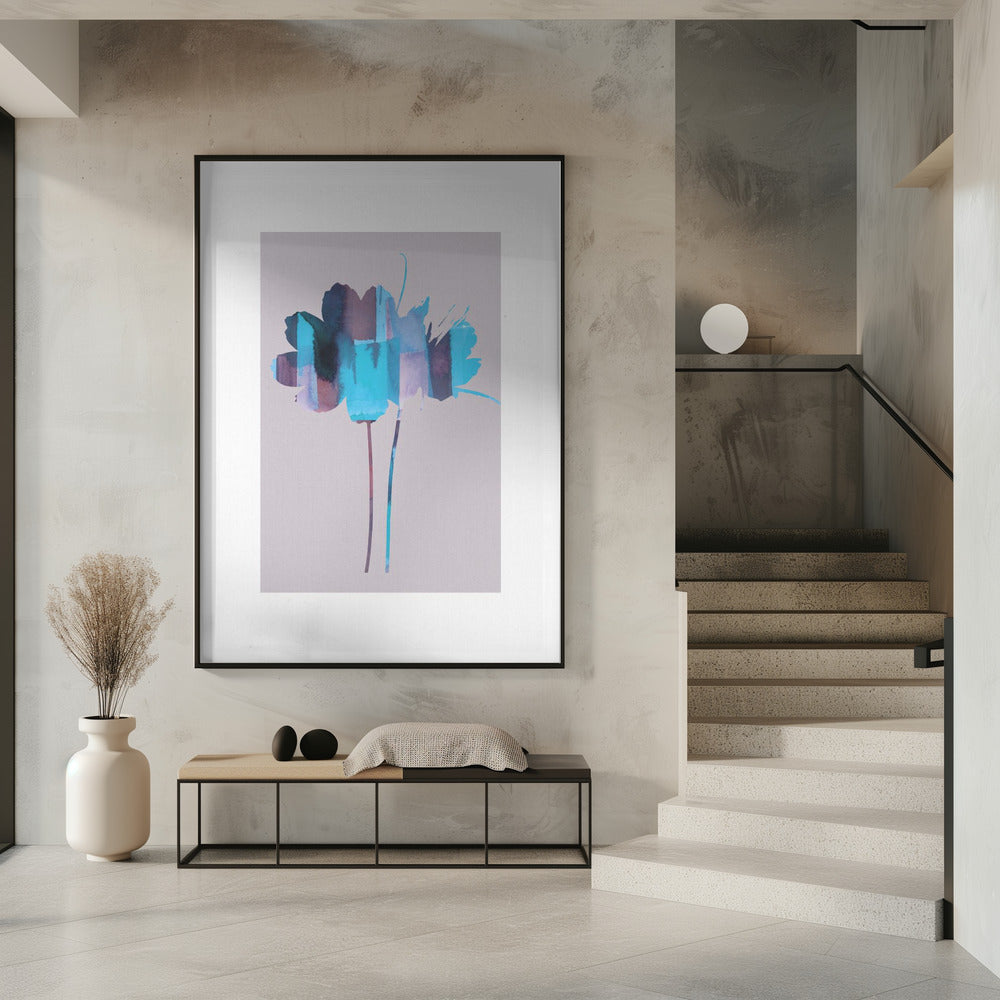 Bright Floral Graphic Print No2 | Poster