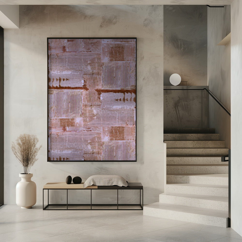 Cinnabar Soft Lines Texture No1 Print | Poster