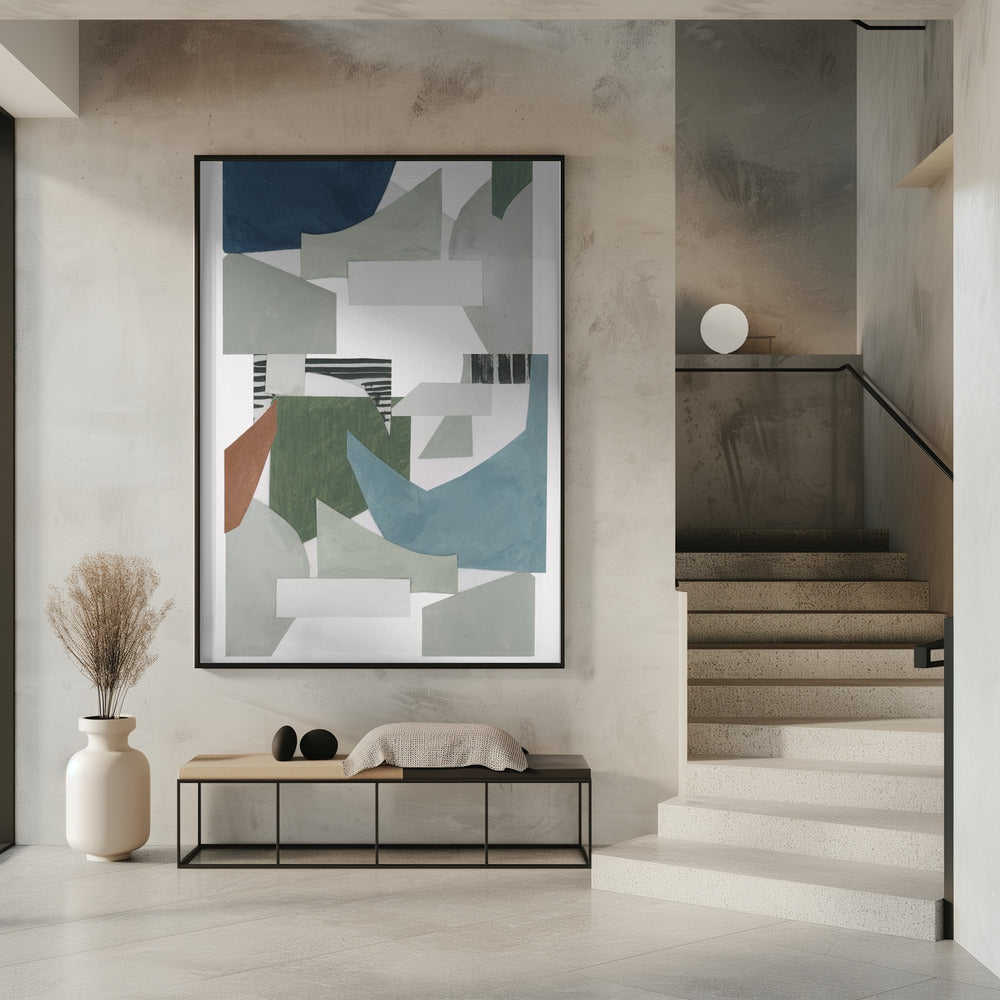 Neutral Geometric Print No 2 | Poster