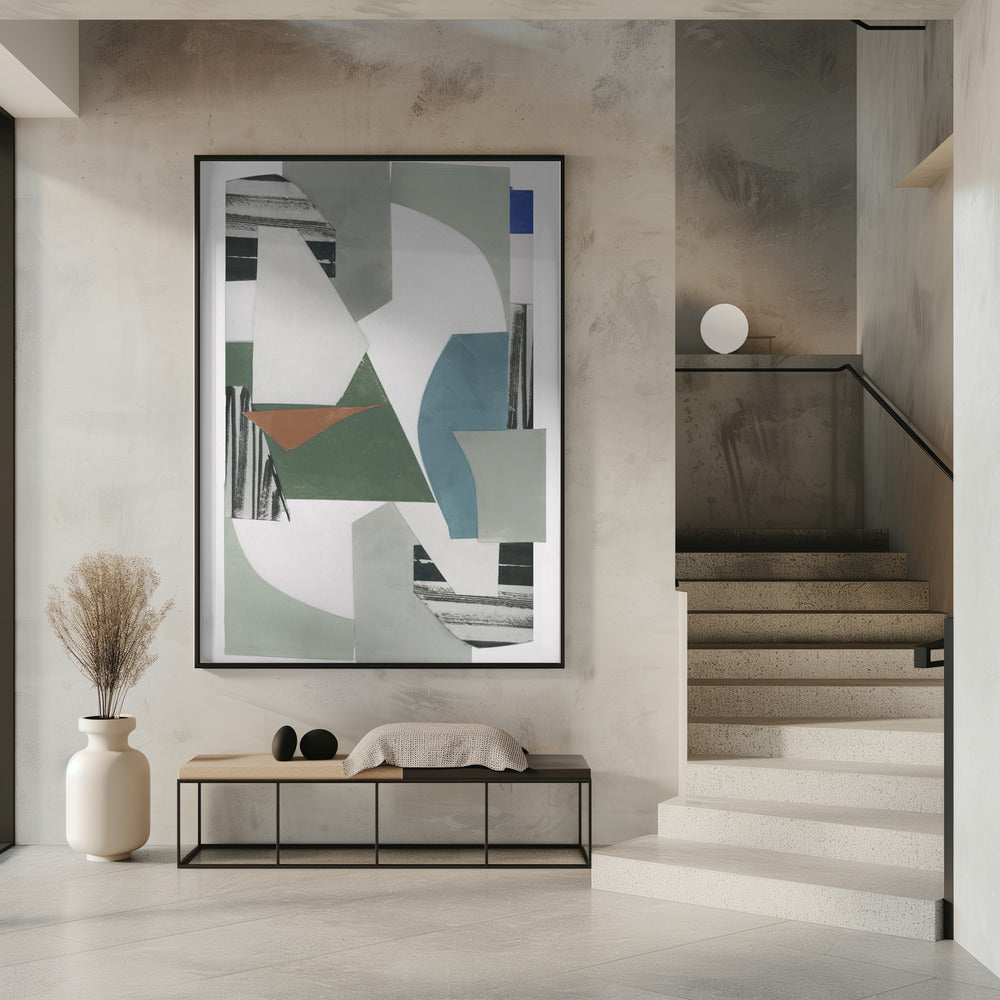 Neutral Geometric Print No 1 | Poster