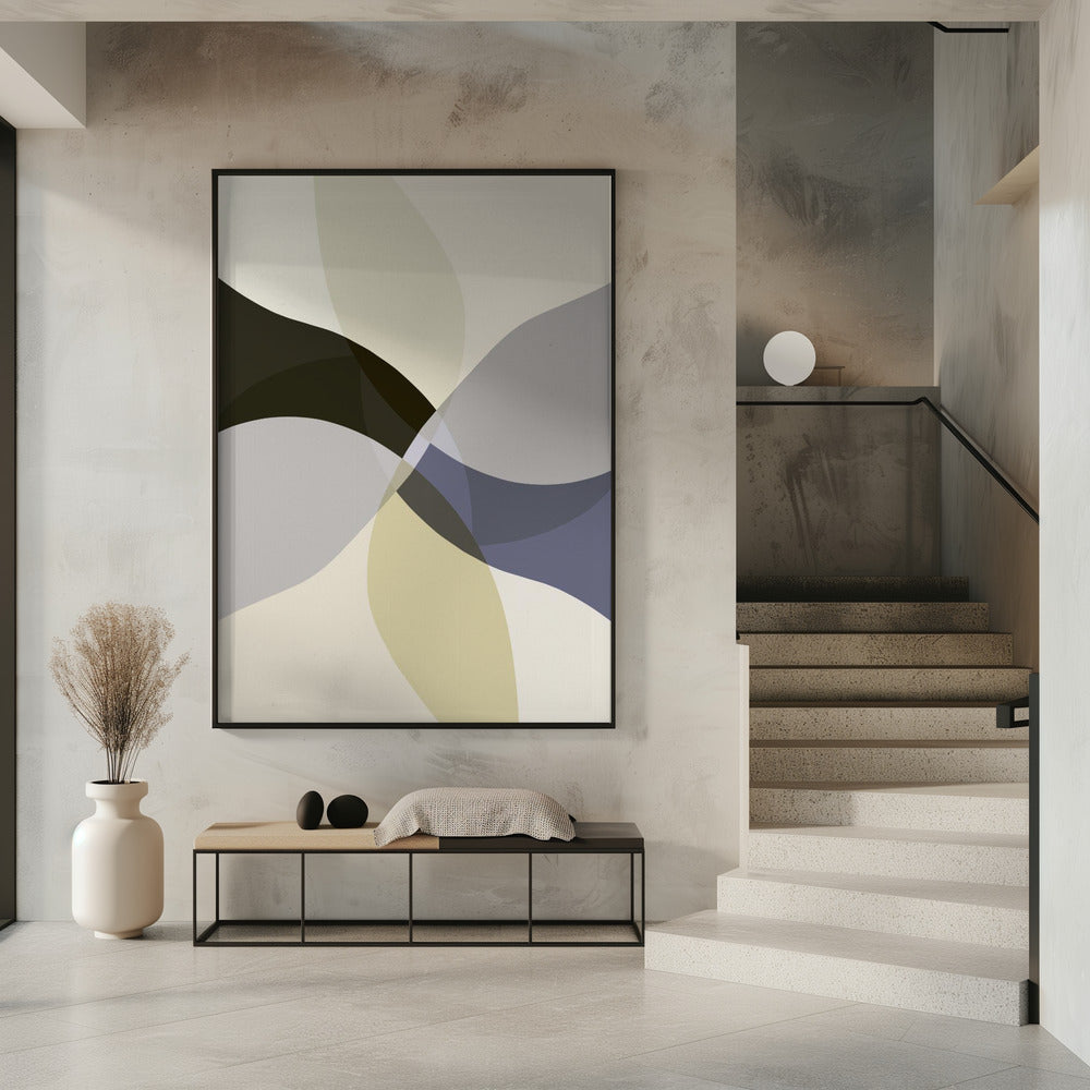 Abstract Neutral Shapes Print 3 | Poster