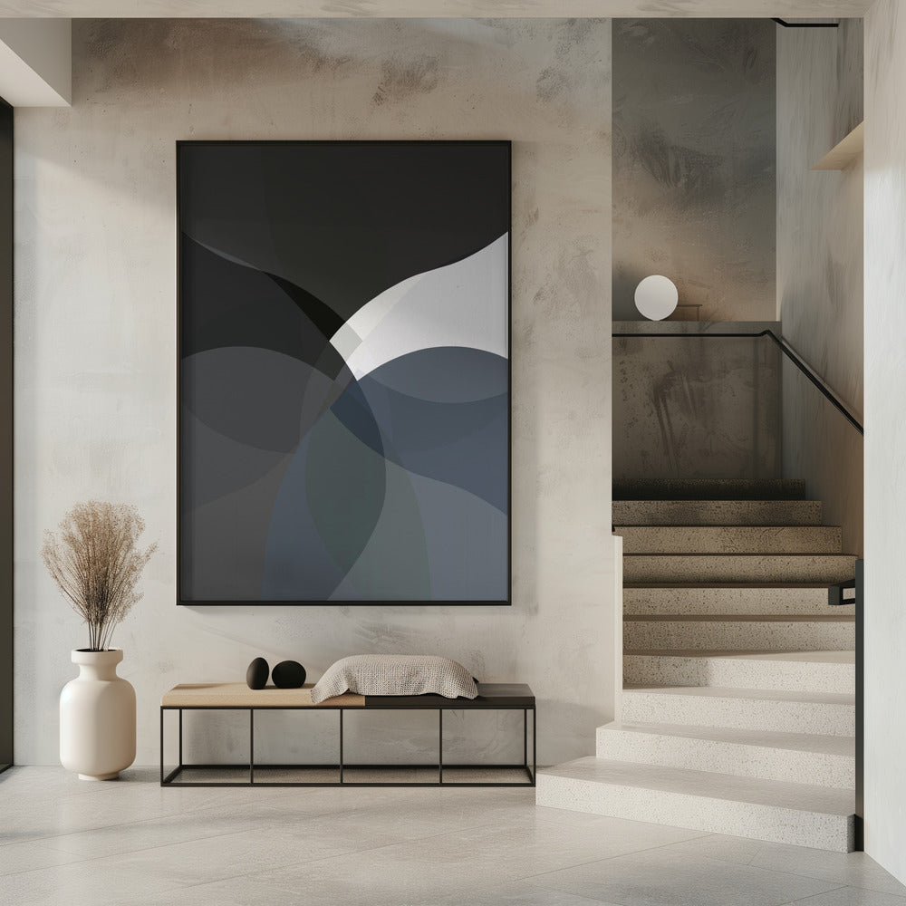 Abstract Neutral Shapes Print 4 | Poster