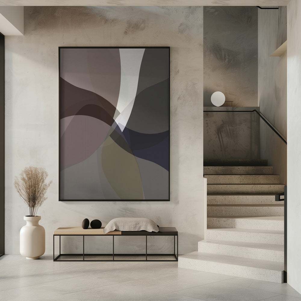 Abstract Neutral Shapes Print 5 | Poster
