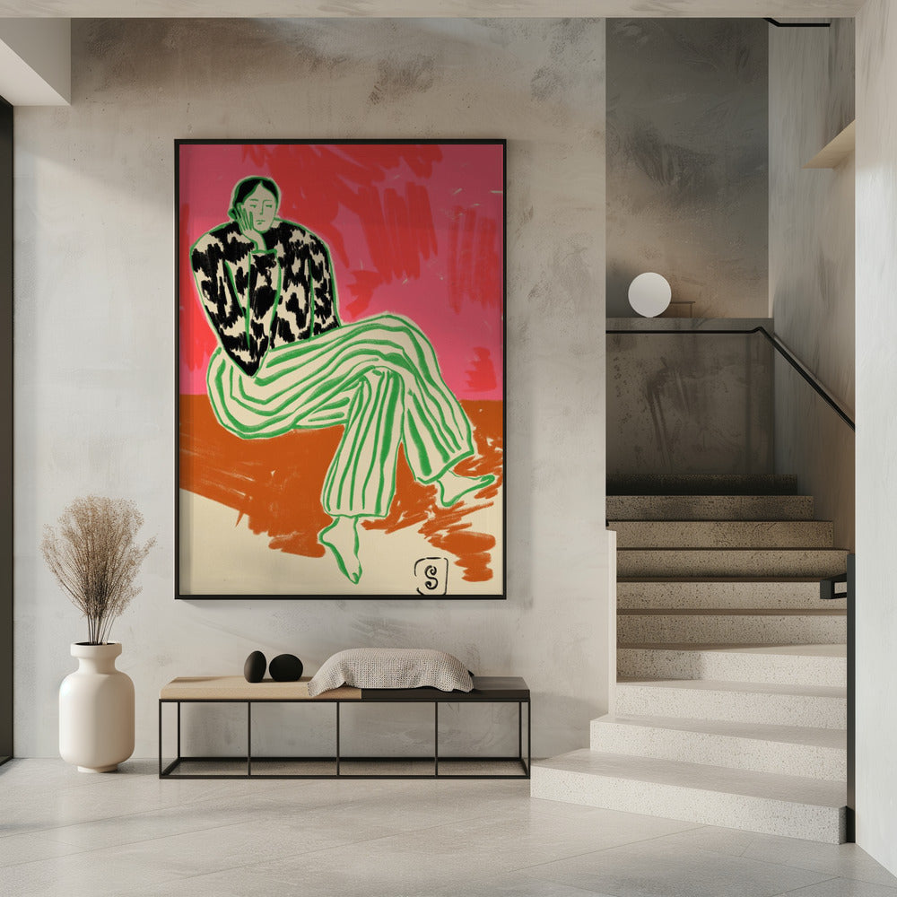 Calm Woman Portrait | Poster