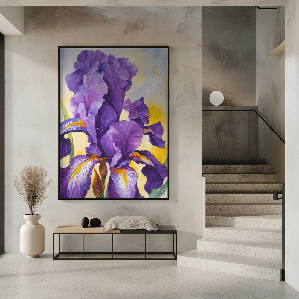 Iris Watercolour | Poster