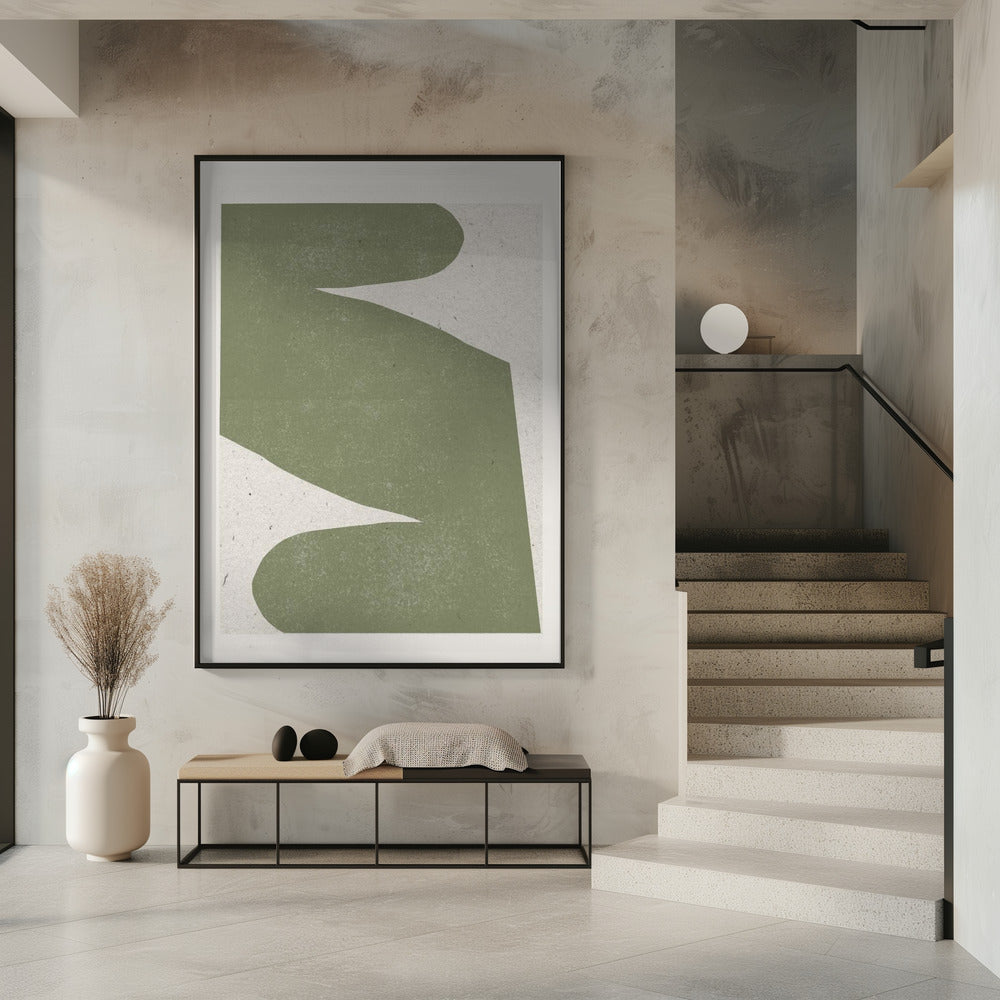 Gentle Green Flow | Poster