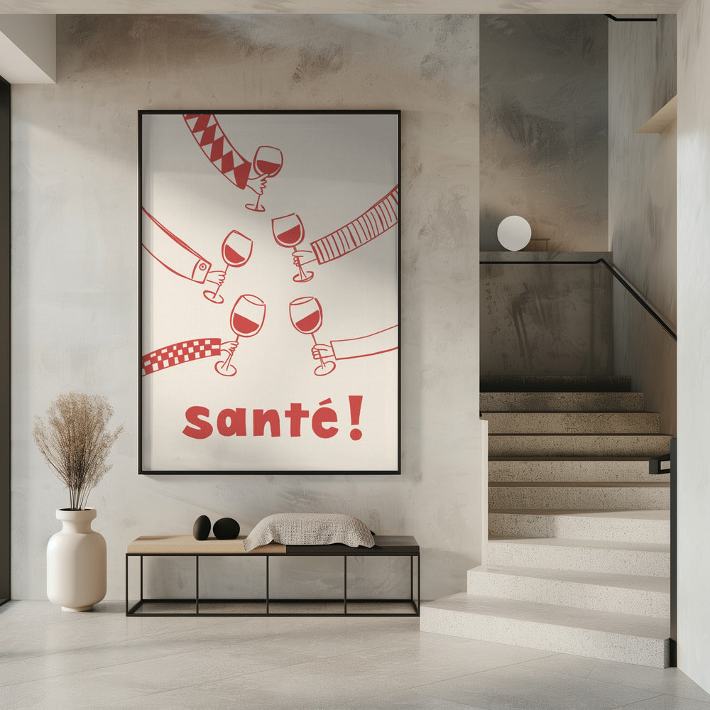 Santé! Wine Party with Friends | Poster