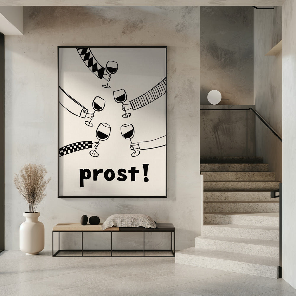 Prost! Wine Party with Friends | Poster