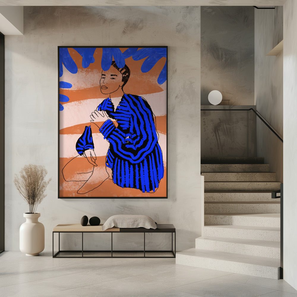 Blue Striped Dreams | Poster