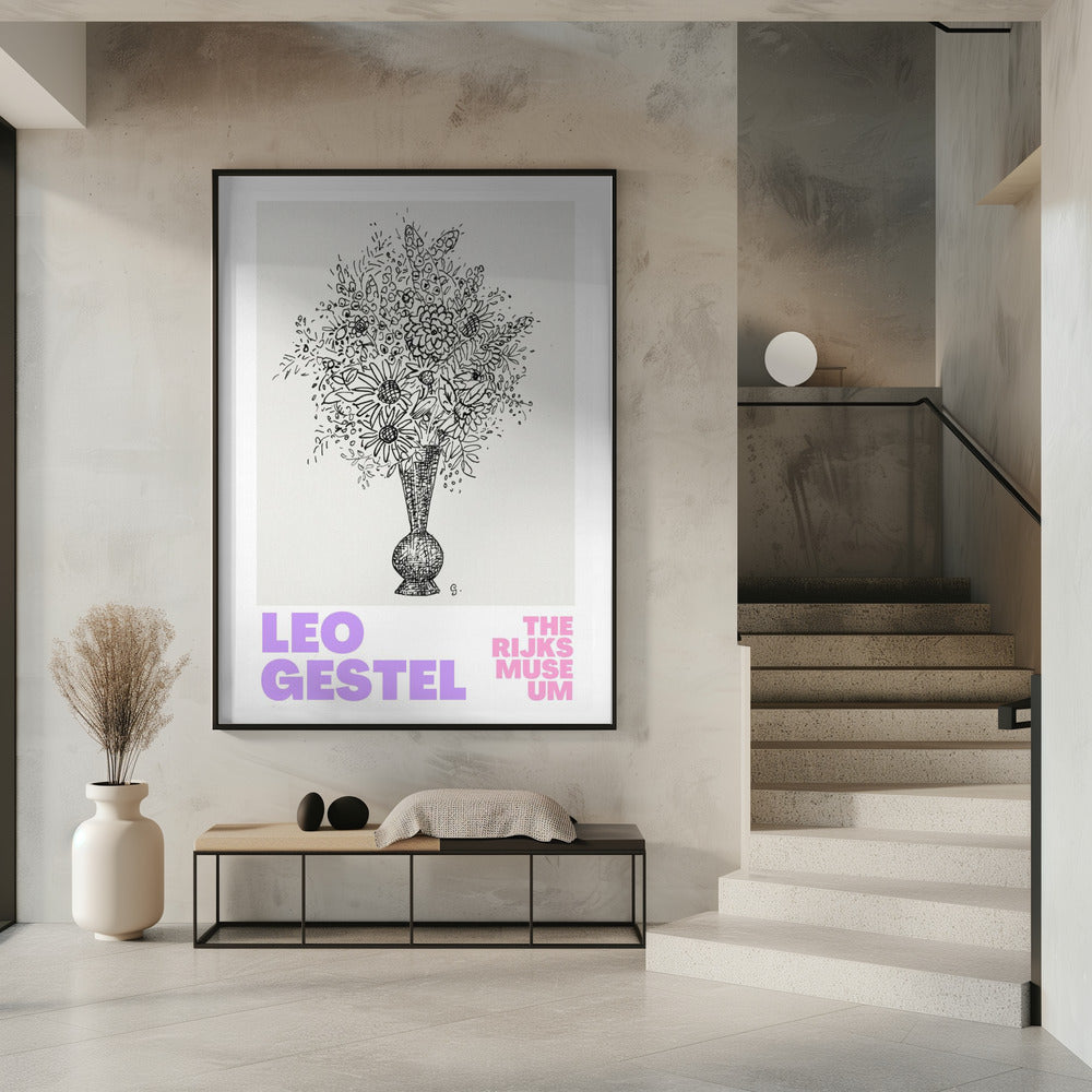 Elegant Flowers in a Vase | Poster