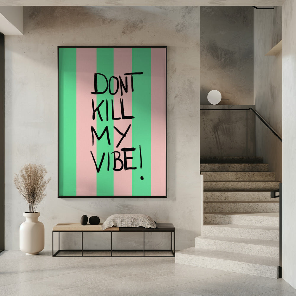 Vibrant Stripes Message | Poster