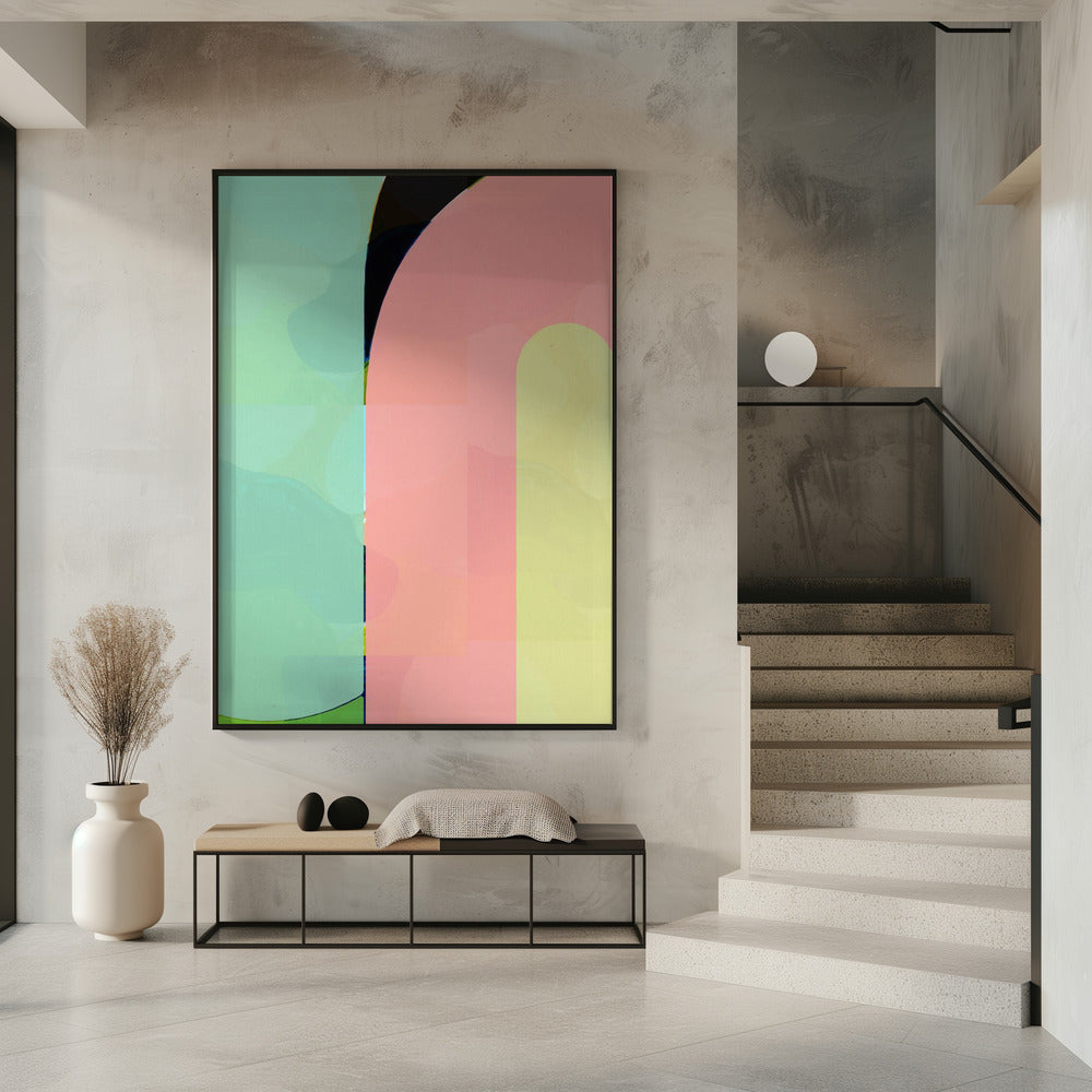 Pastel Curves | Poster