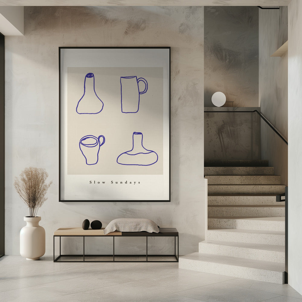 Abstract Pottery Lines | Poster