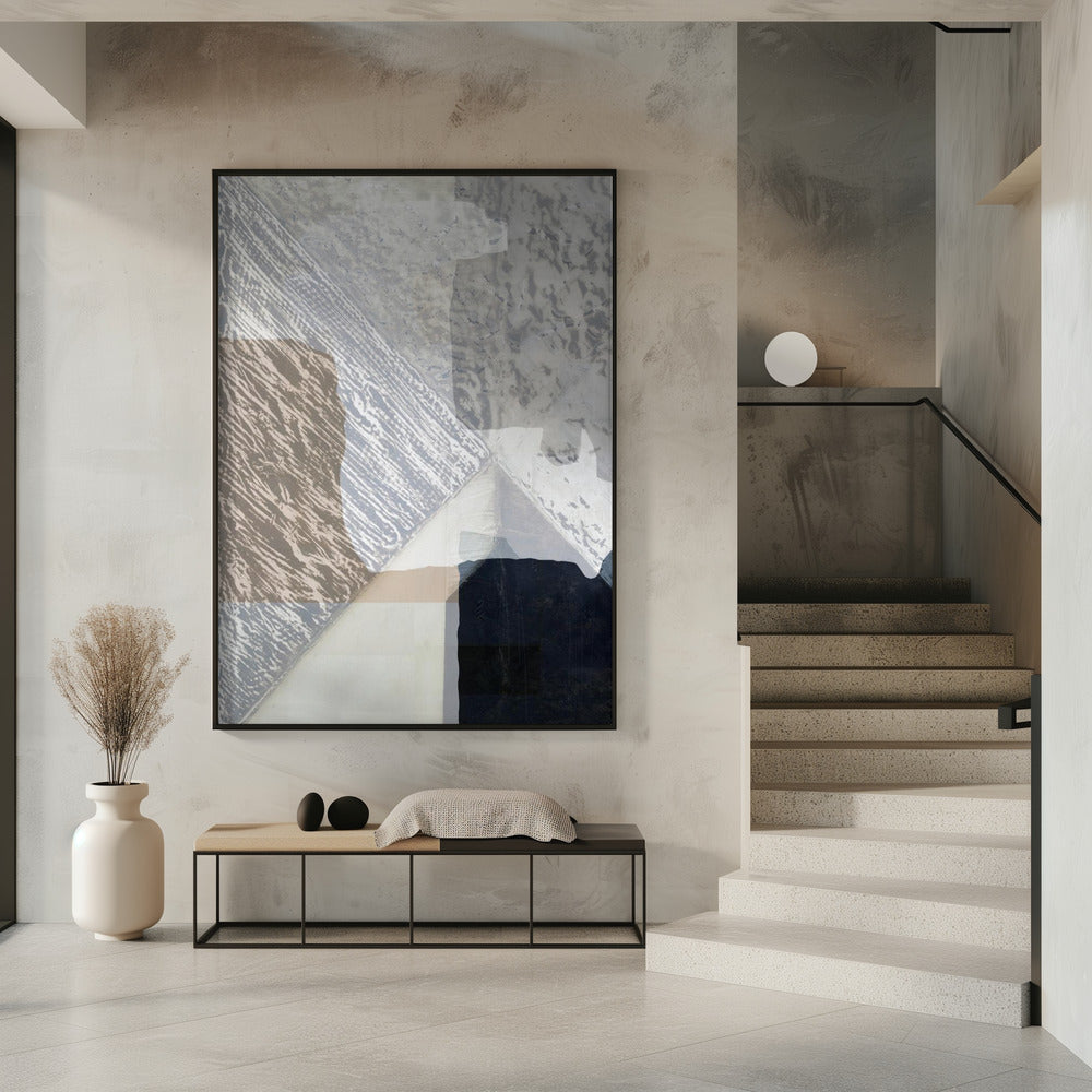 Fragmented Form in White | Poster