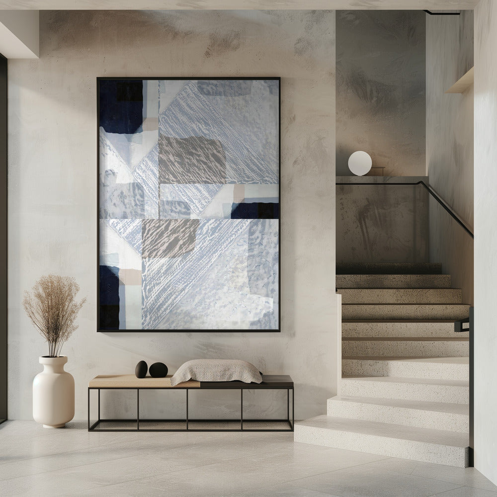 Fragmented Form in White | Poster