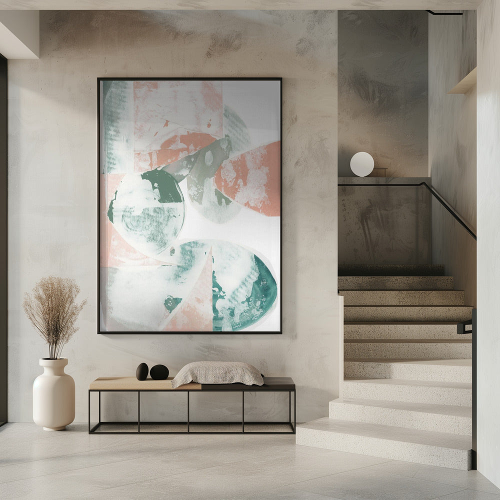 Pastel Tones With Organic Shapes | Poster